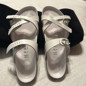 New women Birkenstocks white size 42 fits 11-11 1/2